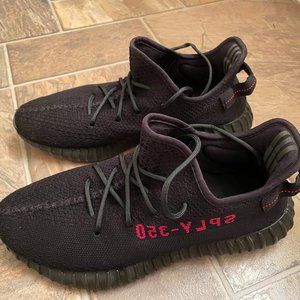 Adidas Yeezy Boost 350 V2 (Black and Red) - Size 10